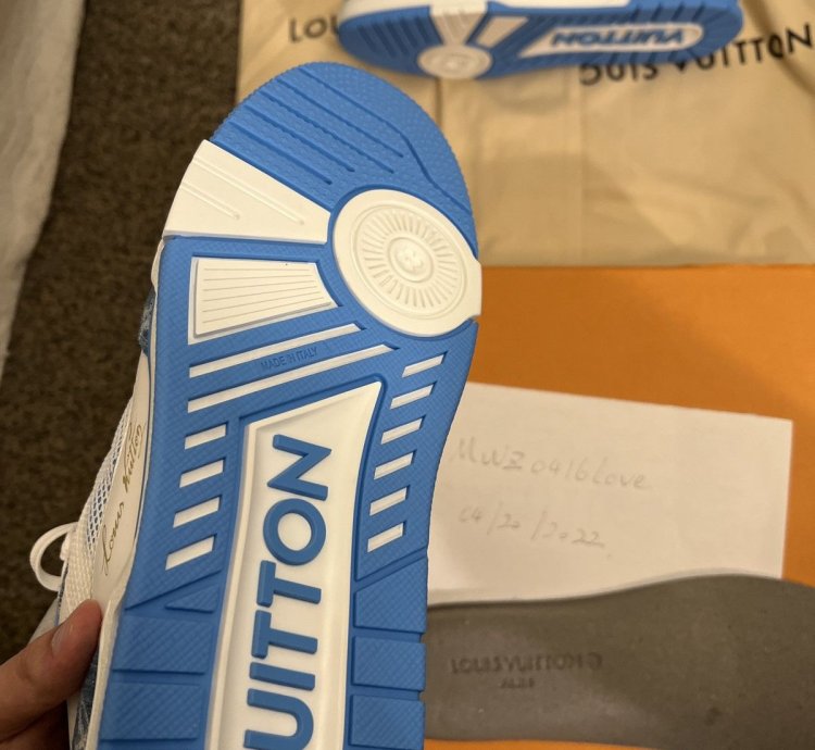 Louis Vuitton Trainer Denim Blue