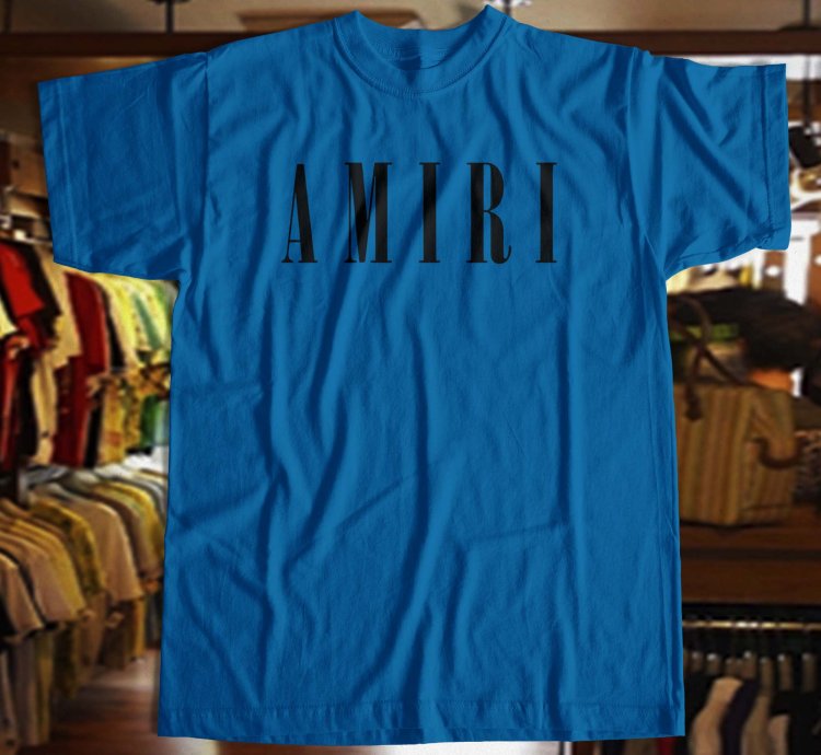 Amiri Logo Royal Blue T Shirt Size Usa S - 5xl