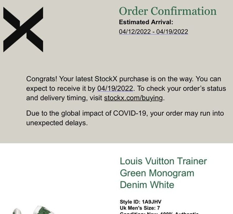Louis Vuitton Trainer Green Monogram Denim Whites