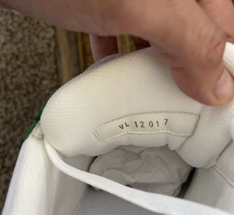 Louis Vuitton Trainer Green Monogram Denim Whites