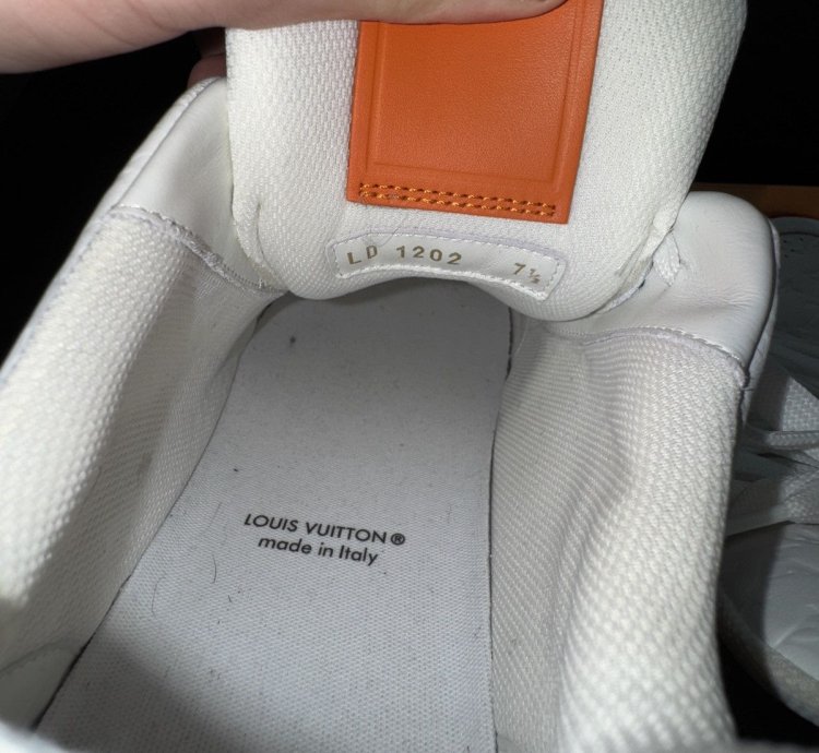 Louis Vuitton Trainer Line Sneaker 54 Orange White