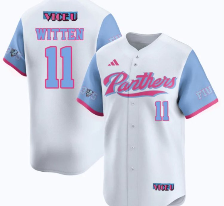 Rich Witten Jersey 11 Fiu Baseball 2025 Vice U Stitched White