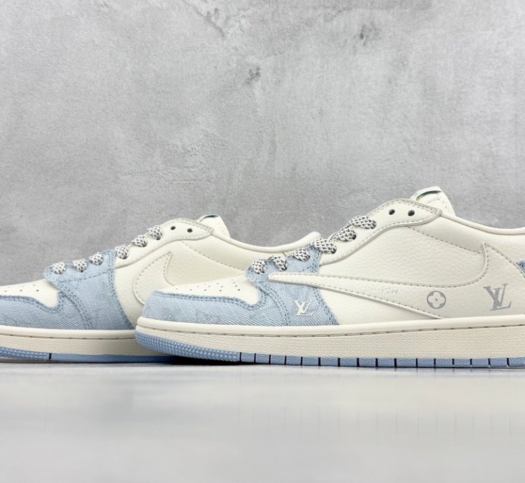 280 Travis Scott X Nike Air Jordan 1 Low X Louis Vuitton Three-party Joint Air J23sd