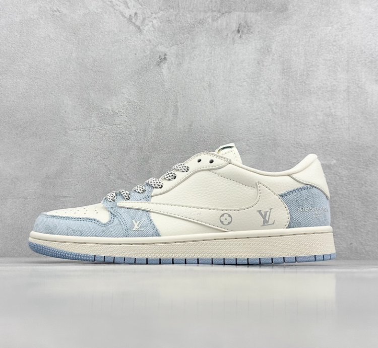 280 Travis Scott X Nike Air Jordan 1 Low X Louis Vuitton Three-party Joint Air J23sd