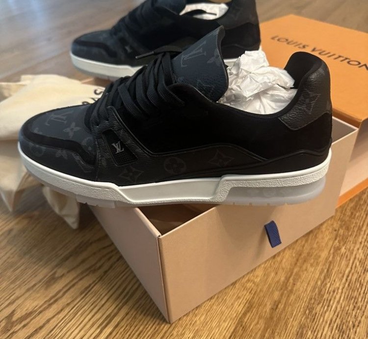 Louis Vuitton Trainer Sneaker Graphite Monogram 9