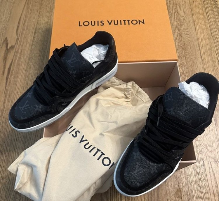 Louis Vuitton Trainer Sneaker Graphite Monogram 9