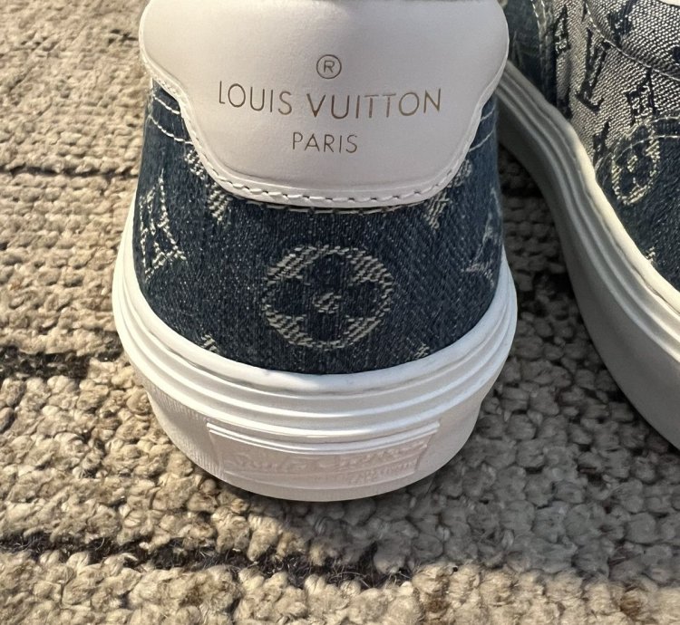 Louis Vuitton Trocadero Richelieu Low Top Sneakers In Denim