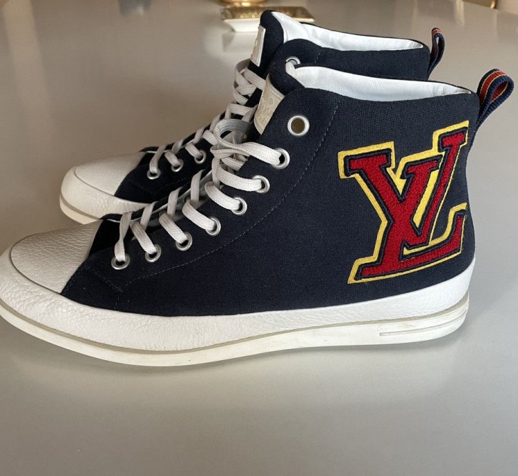 Louis Vuitton Varsity Fastball Hi-top Sneakers