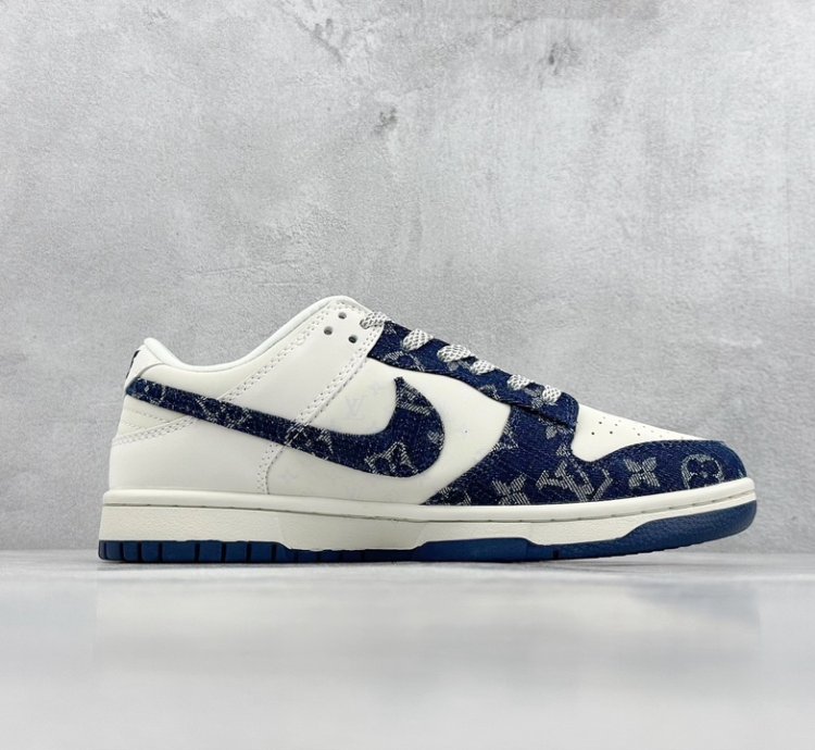 280 Lv X Nike Dunk Low Dark Blue Denim Xp3802-335df23