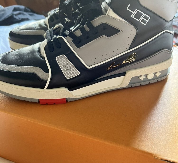 Louis Vuitton Virgil Abloh 408 High Top Sneaker Uk 8 5 Us9 5