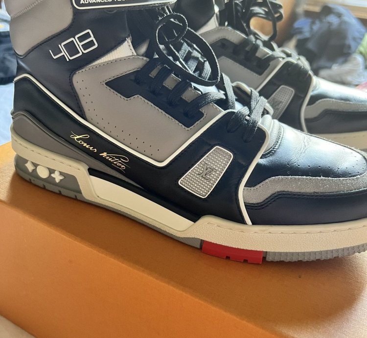 Louis Vuitton Virgil Abloh 408 High Top Sneaker Uk 8 5 Us9 5