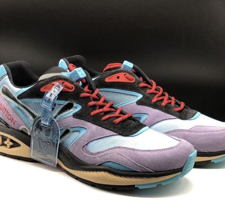 Louis Vuitton Virgil Abloh Purple Trail Sneakers