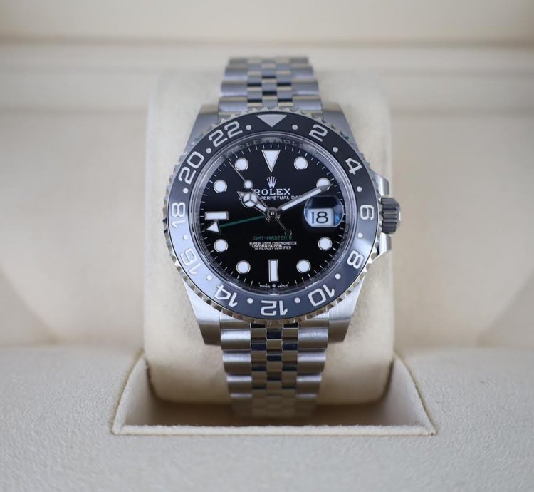 Rolex Gmt-master Ii 40mm Black Grey Ceramic Bezel Bruce Wayne Jubilee Bracelet