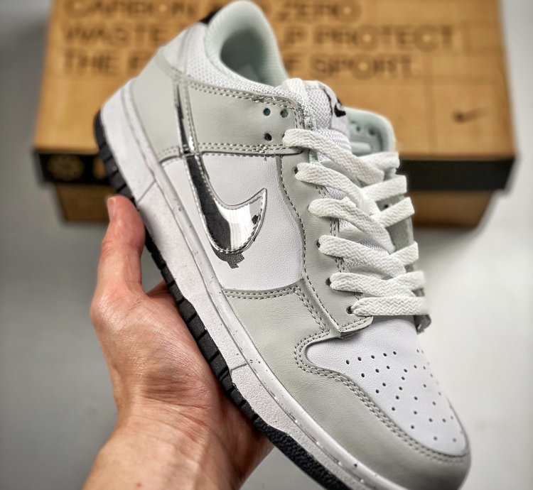 Nike Dunk Low glitch Swoosh Whitegrey Dv3033-001 For Sneaker Hello