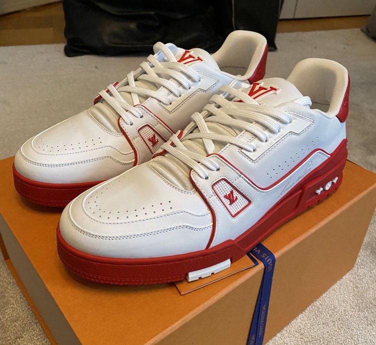 Louis Vuitton Virgil Abloh Red Sneaker