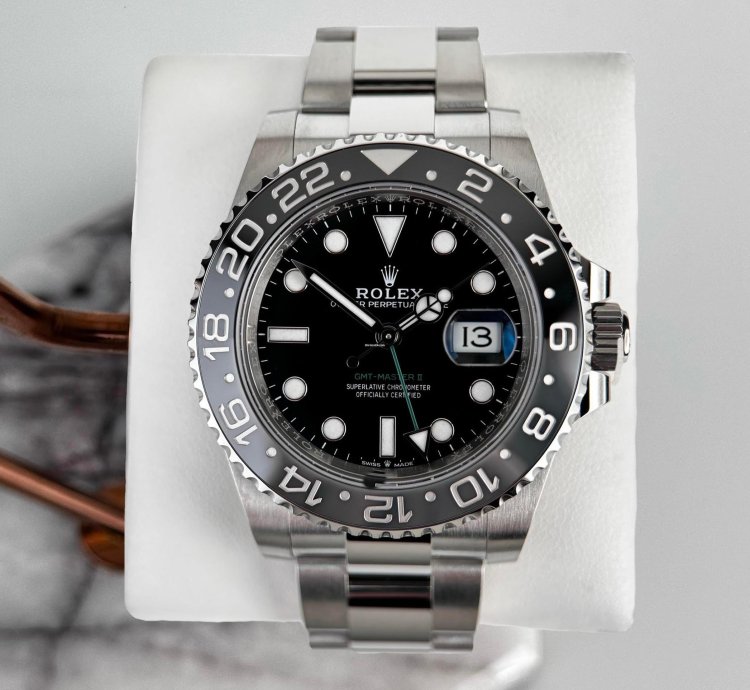 Rolex Gmt-master Ii 40mm Black Grey Ceramic Bezel Bruce Wayne Oyster Bracelet