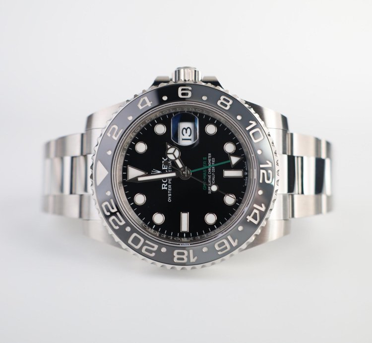 Rolex Gmt-master Ii 40mm Black Grey Ceramic Bezel Bruce Wayne Oyster Bracelet