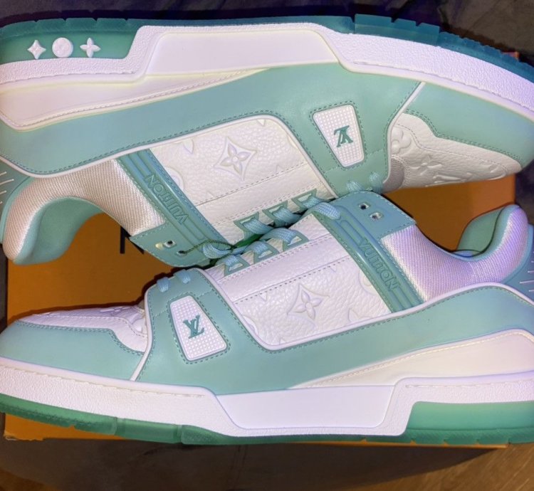 Louis Vuitton Virgil Abloh Trainer mint Green Uk Size 12