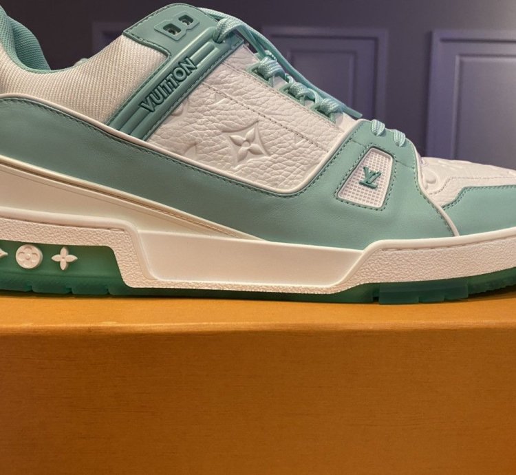 Louis Vuitton Virgil Abloh Trainer mint Green Uk Size 12