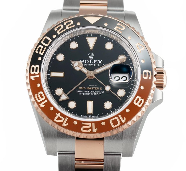 Rolex Gmt-master Ii 40mm Root Beer Steel Everose Gold Ceramic Bezel