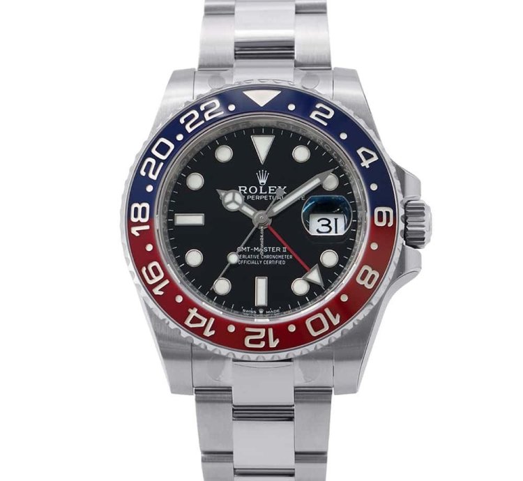 Rolex Gmt-master Ii 40mm Stainless Steel Black Dial