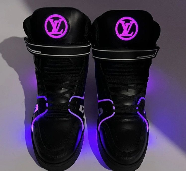 Louis Vuitton X408 Led Fiber Optic Light Up Black Sneaker