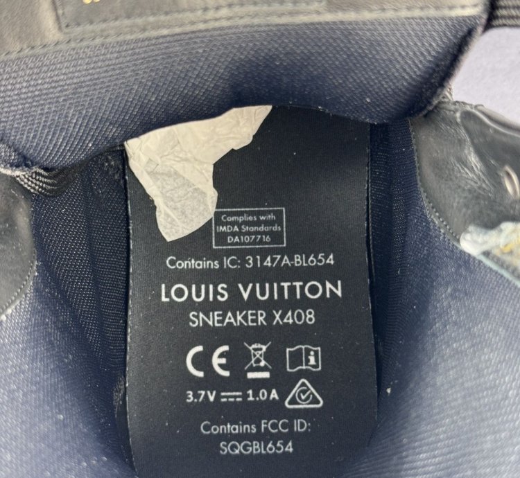 Louis Vuitton X408 Led Fiber Optic Light Up Black Sneaker
