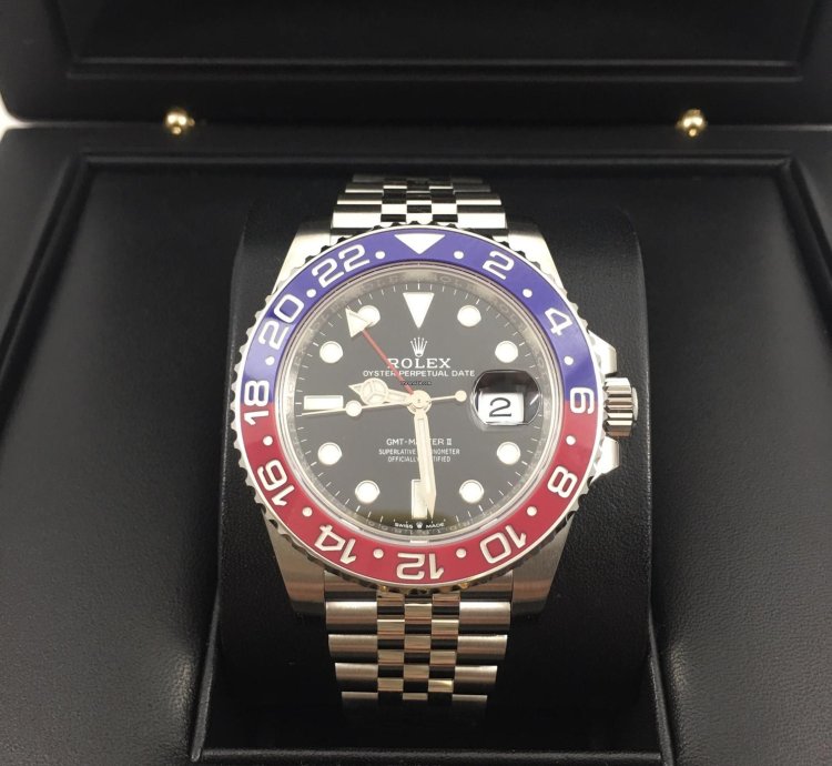 Rolex Gmt-master Ii Basel One 126710 Blro Pepsi Gmt-master Ii Steel 40mm Jubilee Strap