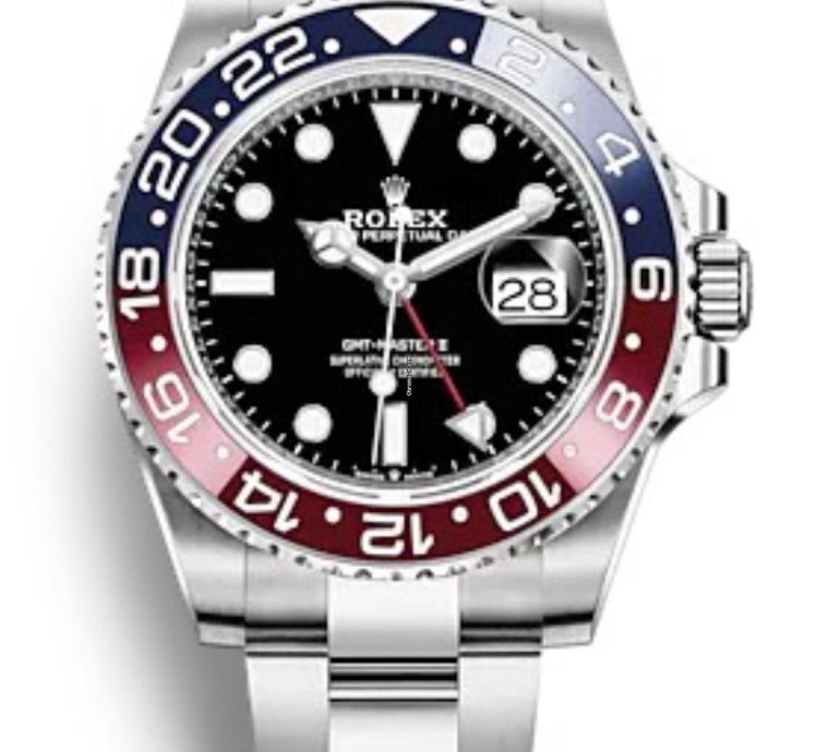Rolex Gmt-master Ii Basel One 126710 Blro Pepsi Gmt-master Ii Steel 40mm Oyster Strap