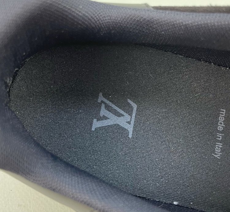Low Top Sneaker Black Suede Lv Monogram