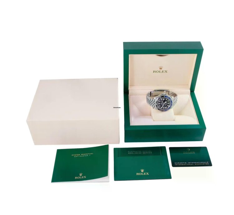 Rolex Gmt-master Ii Batgirl Full Set Unworn