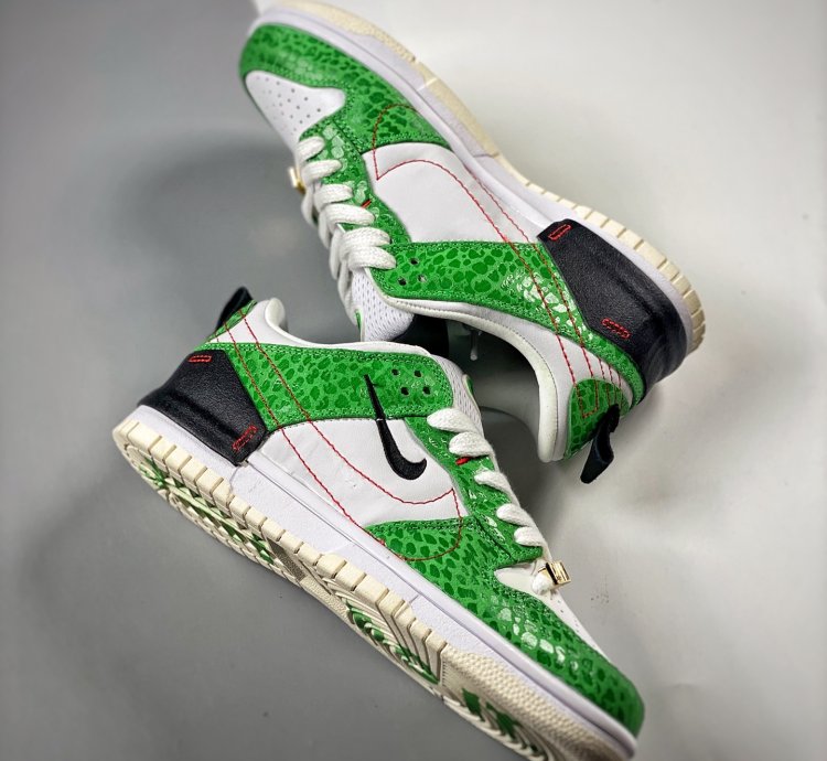 Nike Dunk Low Disrupt 2 just Do It Whitegreen-red-black For