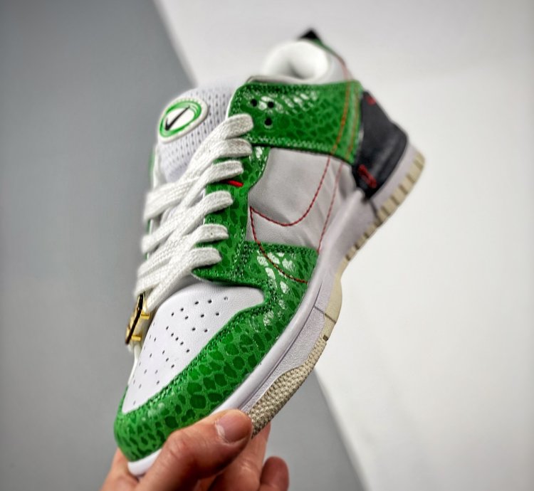 Nike Dunk Low Disrupt 2 just Do It Whitegreen-red-black For