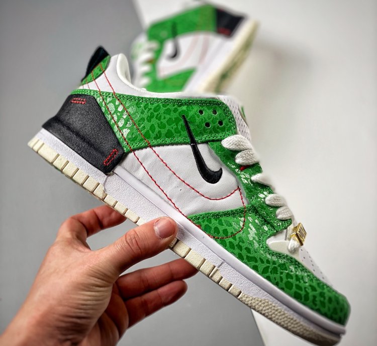 Nike Dunk Low Disrupt 2 just Do It Whitegreen-red-black For