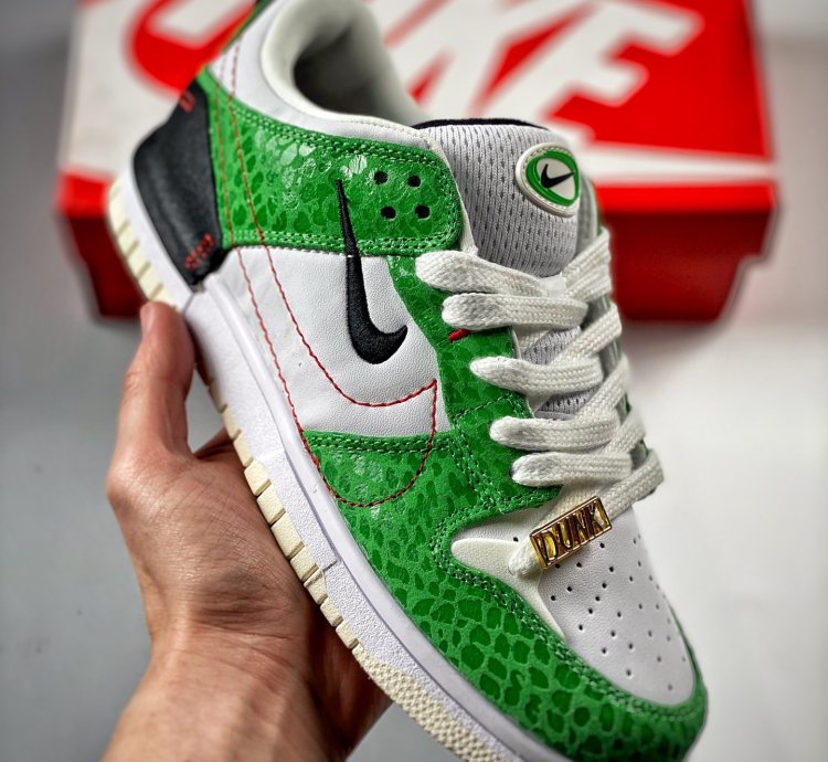 Nike Dunk Low Disrupt 2 just Do It Whitegreen-red-black For