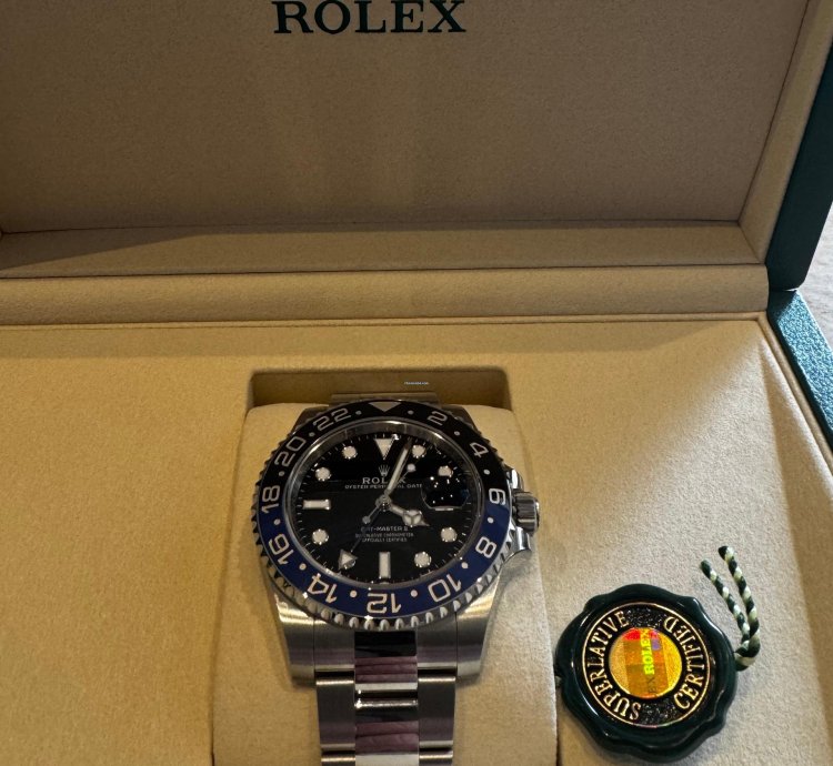 Rolex Gmt-master Ii Batman Nuevo Sin Usar Factura Joyer Oficial Mayo 2025