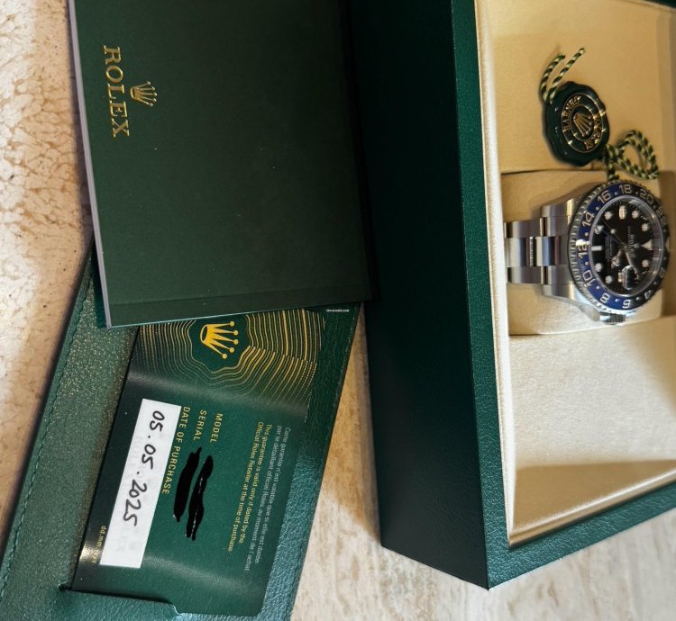 Rolex Gmt-master Ii Batman Nuevo Sin Usar Factura Joyer Oficial Mayo 2025