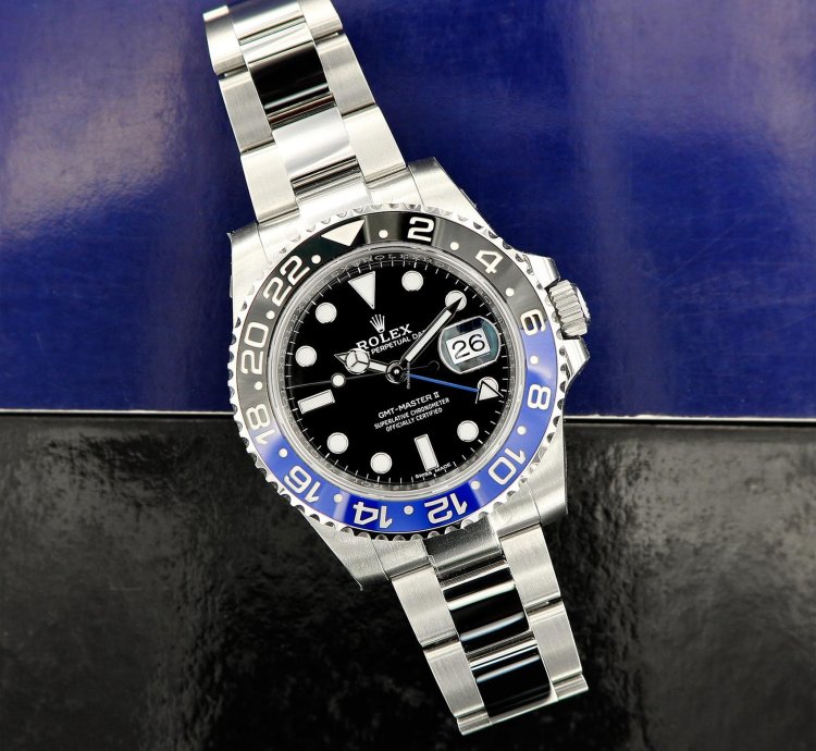 Rolex Gmt-master Ii Batman Ref 116710blnr Full Stickers 2018 Nos