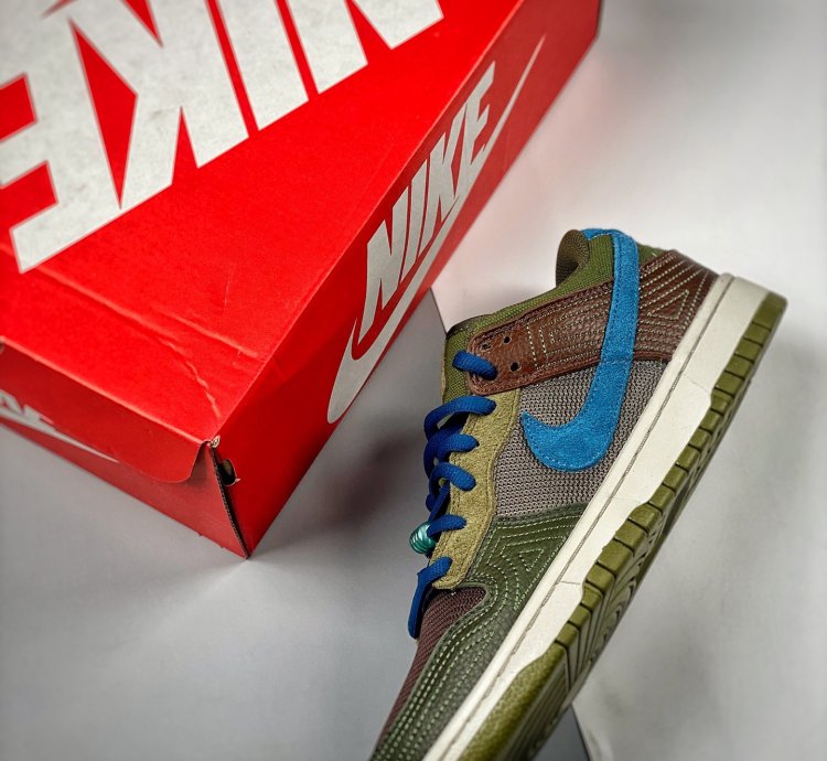 Nike Dunk Low Nh Cacao Wowmarina-rough Green-pilgrim For