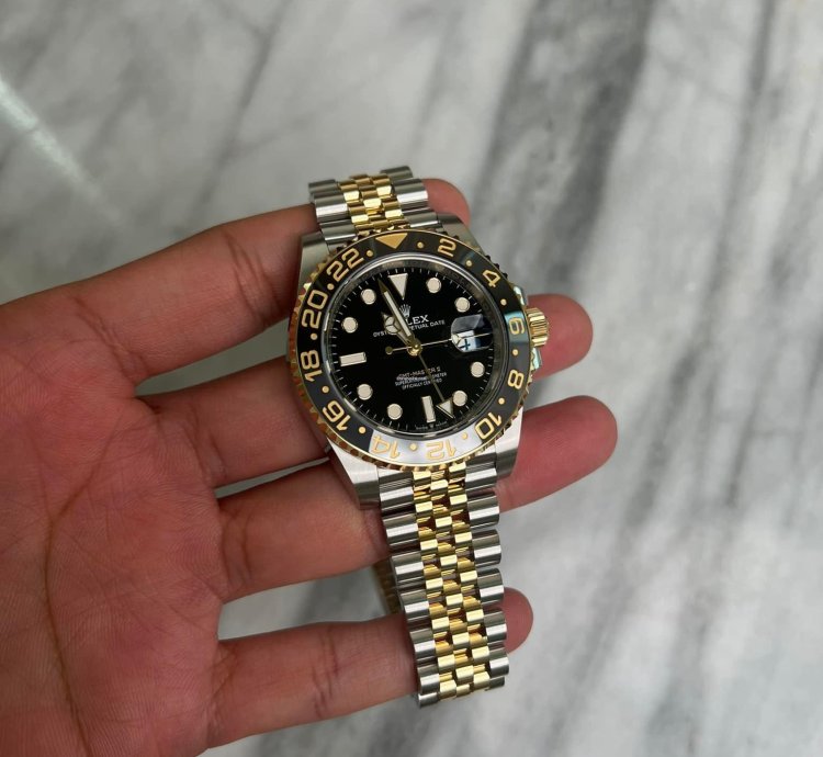 Rolex Gmt-master Ii Black Dial Two Tone Jubilee Bnib 2025