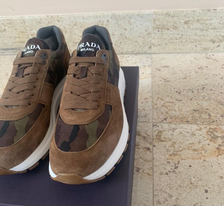 Low Top Trainers In Sigaro Mimetico