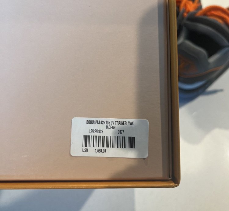 Lv Maxi Trainer Black Orange Sz11 5us