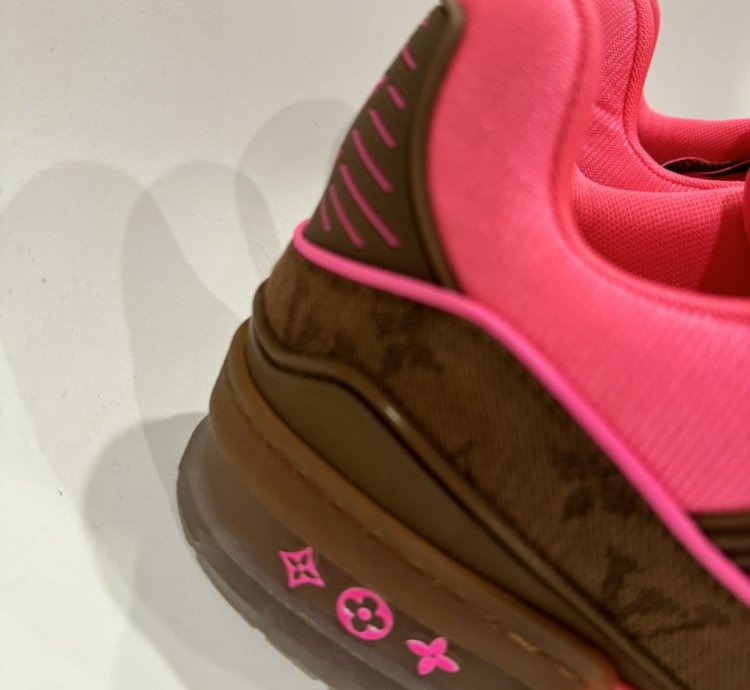 Lv Monogram Trainer Pink Brown