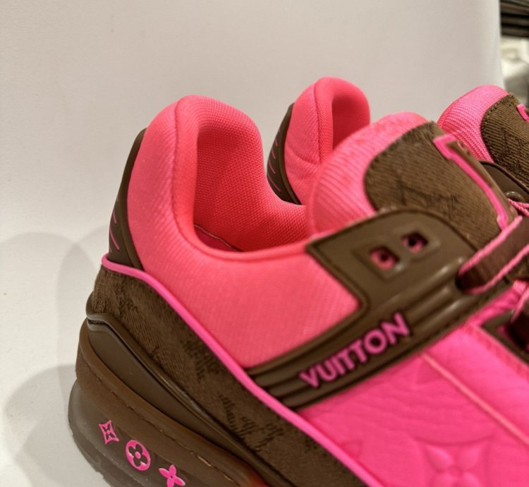 Lv Monogram Trainer Pink Brown