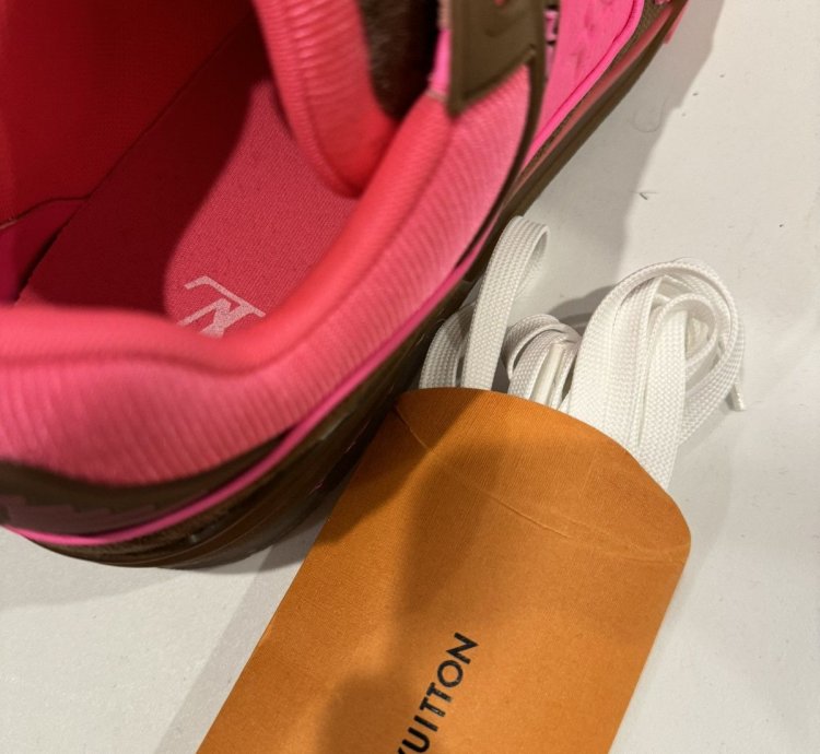 Lv Monogram Trainer Pink Brown