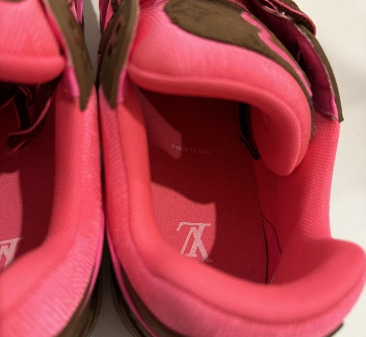 Lv Monogram Trainer Pink Brown