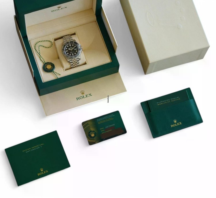 Rolex Gmt-master Ii Bruce Wayne 126710grnr Grey Bezel