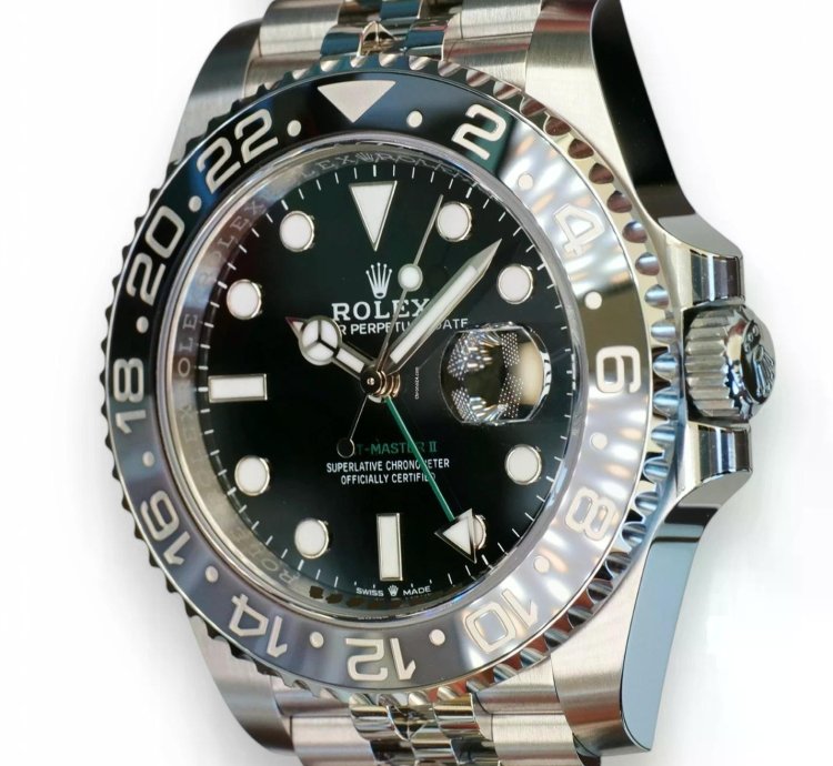 Rolex Gmt-master Ii Bruce Wayne 126710grnr Grey Bezel