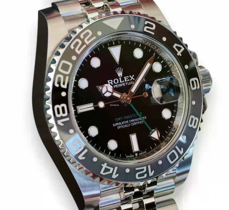 Rolex Gmt-master Ii Bruce Wayne 126710grnr Grey Bezel