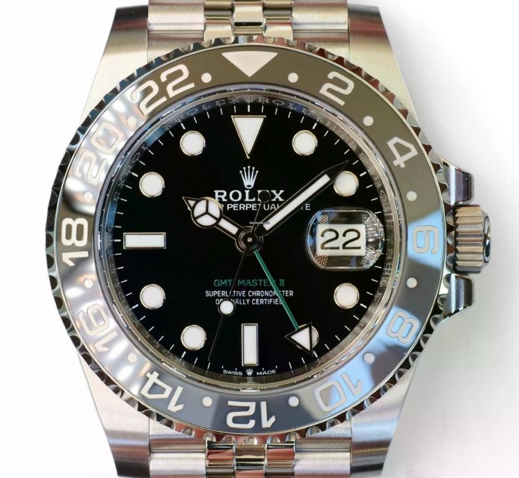 Rolex Gmt-master Ii Bruce Wayne 126710grnr Grey Bezel